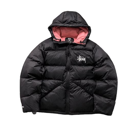 Veste Noire Avec Grand Logo Stussy | Jusqu'à 35% de réduction